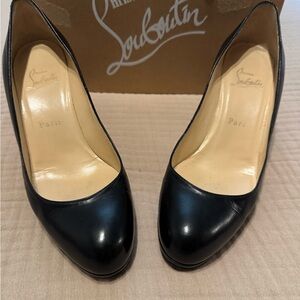 Christian Louboutin Black Glossy Heels